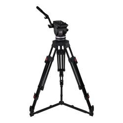 Cartoni FOCUS 18 EFP 2-St ALU System GS Videostativ-Set mit Fluidkopf und Bodenspinne