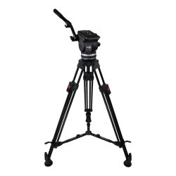 Cartoni FOCUS 18 EFP 1-St ALU System MS Video-Stativ-Set mit Fluidkopf bis 21 kg Tragkraft