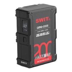 Swit CIMO-200S 196Wh Cine V-Mount-Akku mit 200W High Load, USB-C und OLED für Kinoproduktion
