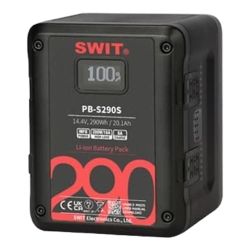 Swit PB-S290S 290Wh V-Mount Cine-Akku mit 4x D-Tap und USB für Cine- und ENG-Kameras