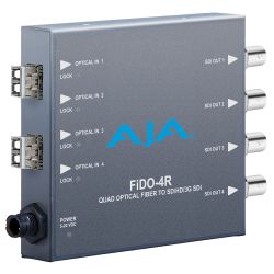 AJA FiDO-4R-MM 4-Channel Multi-Mode LC Fiber to 3G-SDI Receiver