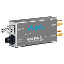 AJA FiDO-R-12G-ST 1-Kanal-Single-Mode-ST-Glasfaser zu 12G-SDI Empfänger