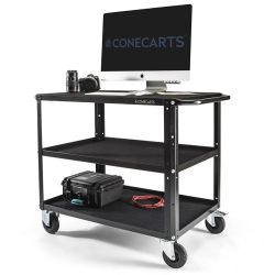 CONECARTS Large Cart - Workstation Version - drei Ebenen (CNC1#B0A00W01R3BWS)