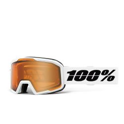 100% VALNOR Goggle Base White mit Amber Lens