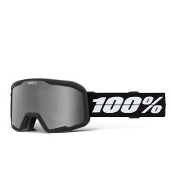 100% VALNOR Goggle Black mit Silver Mirror