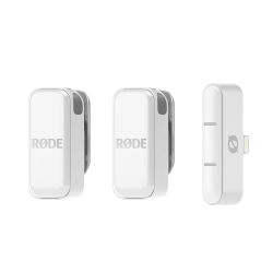Rode Wireless Micro Lightning Ultra-compact Wireless Microphone, white
