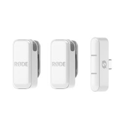 Rode Wireless Micro USB-C Ultra-compact Wireless Microphone, white