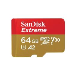 SanDisk Extreme microSDXC UHS-I V30 A2 170MB/s 64GB (SDSQXAH-064G-GN6MA)