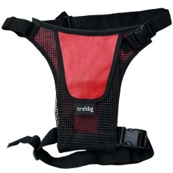 TRSHBG Hipbag Rot  Unterwasser Hüfttasche und Sammelbeutel