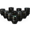 DZOFilm Vespid Prime 10-Lens Kit (16 T2.8 + 21/25/35/40/50/75/100/125 T2.1 + Macro 90 T2.8) (DZO-V21K10PLM)