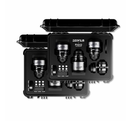 DZOFILM Pavo 2x Anamorphic 6-Lens Kit (28/32/40/55/75/100mm T2.1/T2.4) for PL/EF Mount (S35)