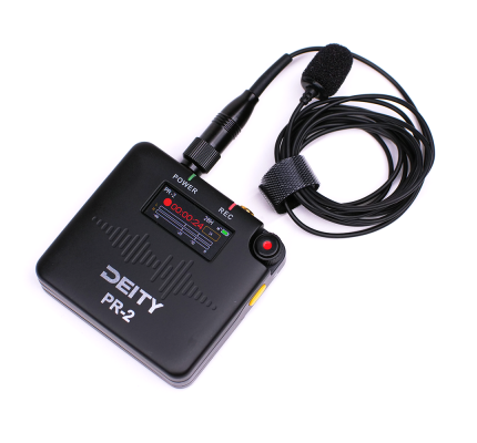 Deity PR-2 Stereo Pocket Recorder with Lavalier Mic