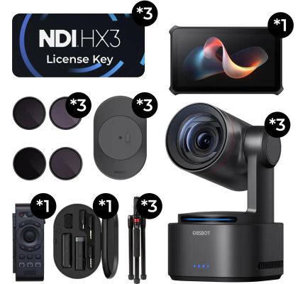 Obsbot Tail 2 Streaming Combo PTZR 4K Live Production Camera