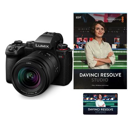 Panasonic Lumix S5II Camera with 20-60mm Lens + Blackmagic DaVinci Resolve Studio Activation Code