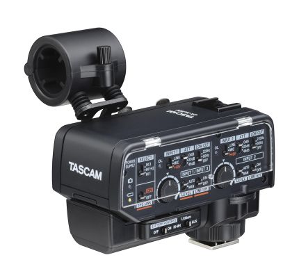Tascam XLR Microphone Adapter Analogue Interface Kit for Mirrorless Cameras (CA-XLR2D-AN)